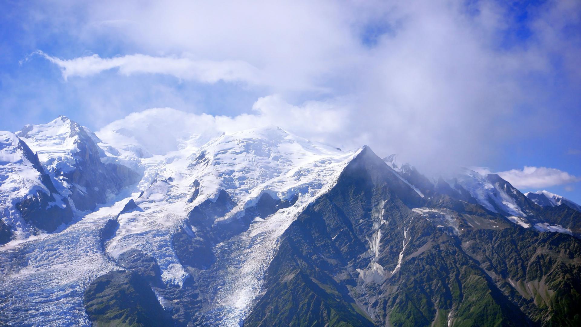 le mont-blanc et ses glaciers