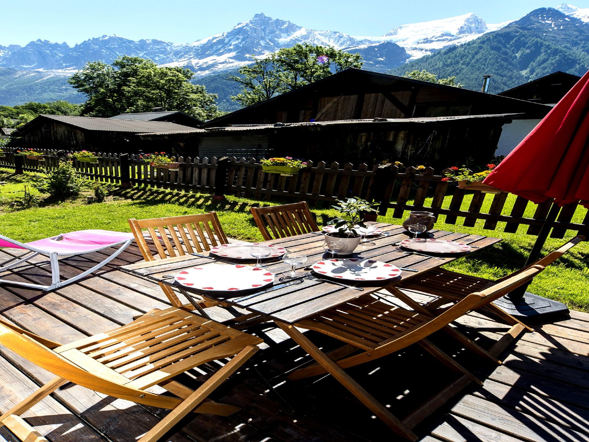 La vue depuis la terrasse